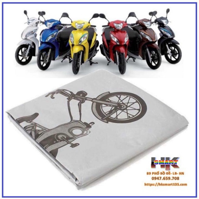 Bạt trùm xe máy, che nắng, che mưa che chở xe máy