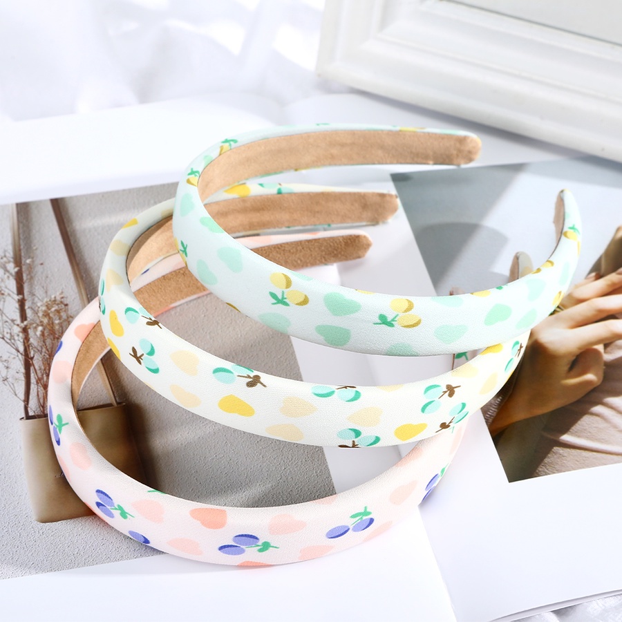 Băng Đô Cài Tóc In Họa Tiết Hoa Dễ Thương Phong Cách Hàn Quốc Cho Nữ