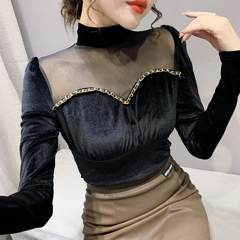 Áo lưới dài tay Thiết Kế Mới Thời Trang Dành Cho Mùa Thu