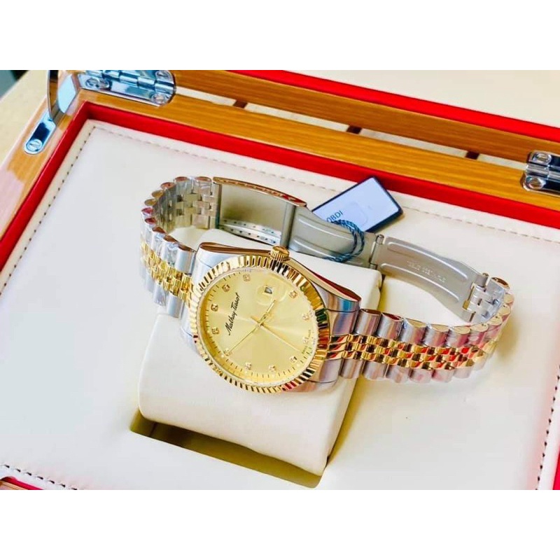 ĐỒNG HỒ NAM CHÍNH HÃNG MATHEY TISSOT H710BDI Rolly II Crystal Gold Dial
