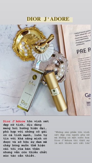 Nước Hoa mini 20ml DIOR J’ADORE | Thế Giới Skin Care