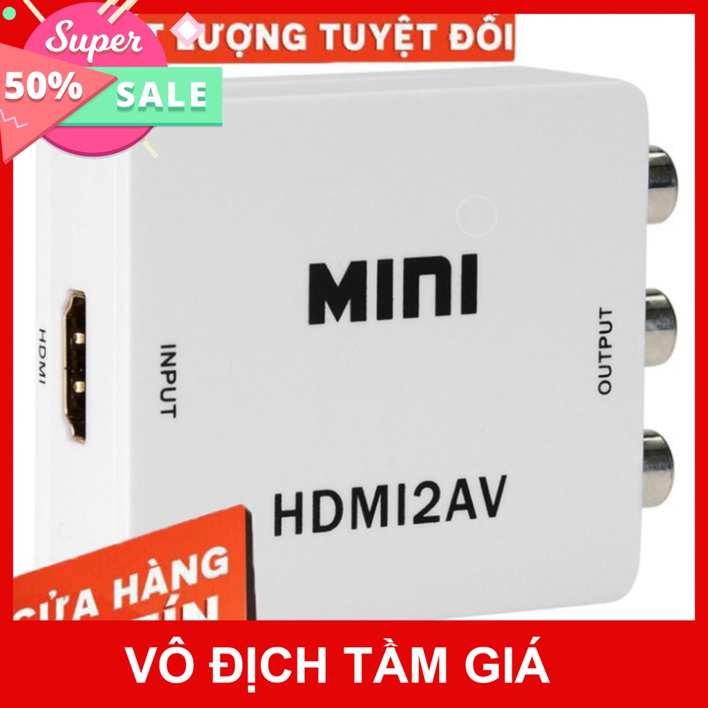 💚 Bộ Chuyển HDMI ra AV ARIGATO Chống Nhiều Hình Ảnh Siêu Nét Bảo Hành 12 Tháng 💚