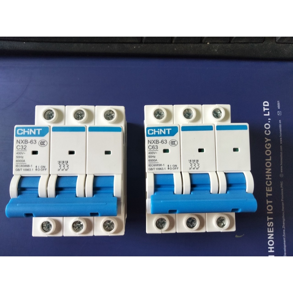 Aptomat MCB CHINT NXB63 1P 2P 3P C16A~C63A - Aptomat tép CHINT các loại