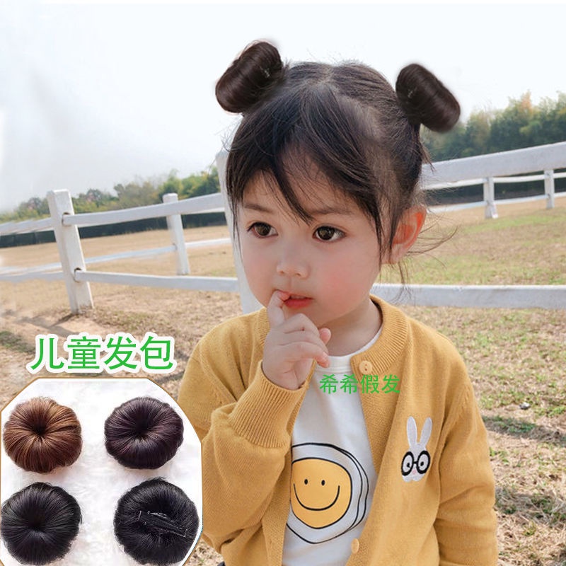 Tóc Giả Đính Hoa Dễ Thương Cho Bé Gái