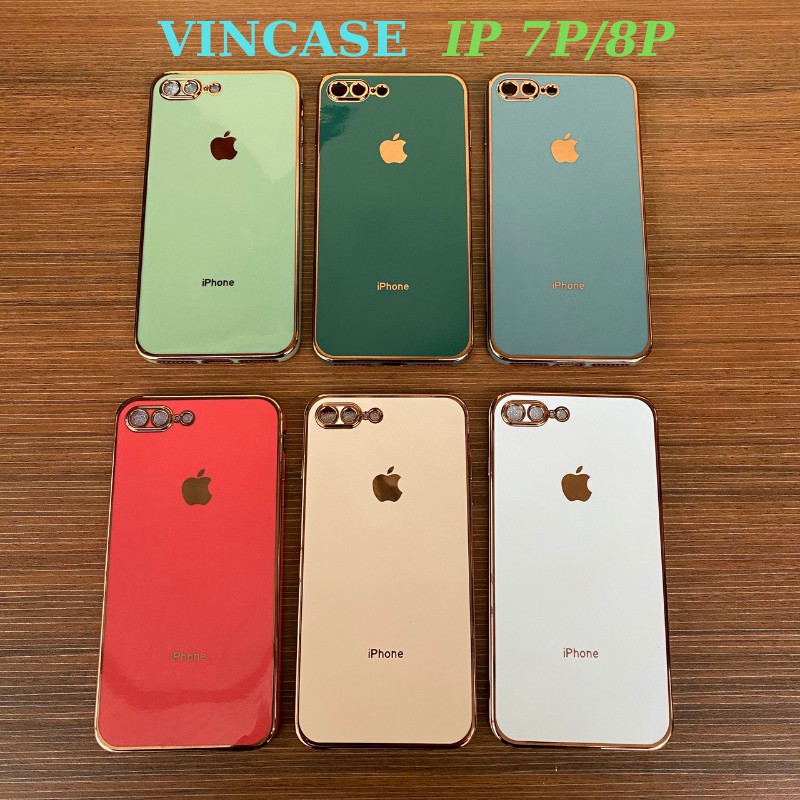 Ốp Lưng Iphone Viền Vuông Iphone 12 -  Logo Táo Viền Si Sang Trọng 6splus/7plus/8plus/xs/xsmax/11/11promax-Vincase