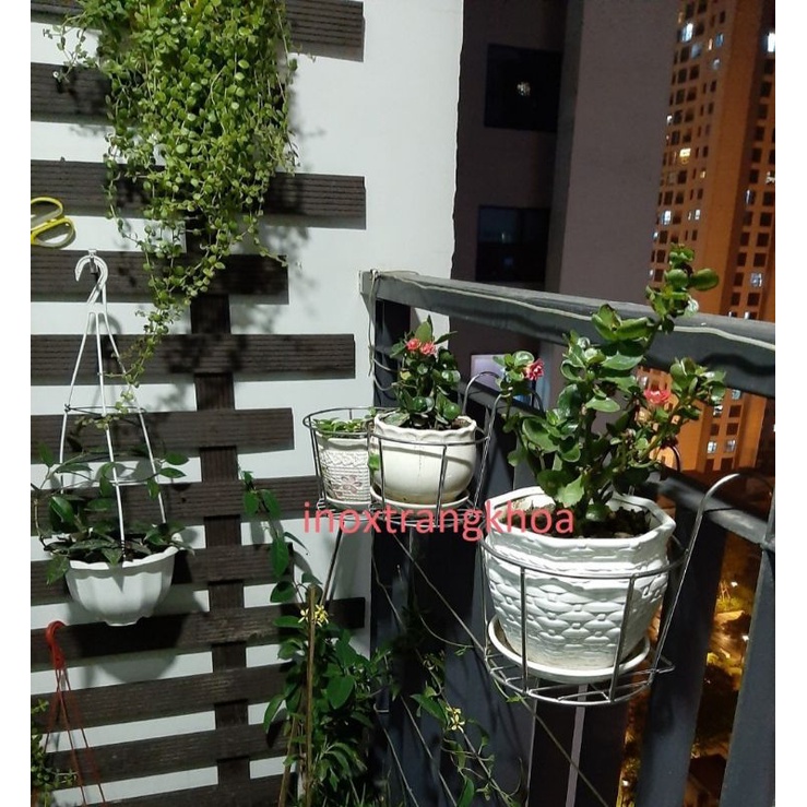 Giỏ treo chậu cây inox độ bền cao
