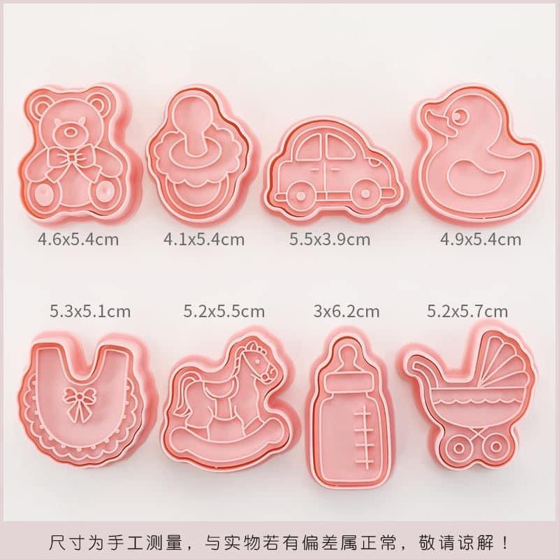 Set 8 khuôn cắt bánh qui tạo hình