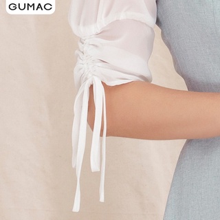 Đầm nữ cổ lật phối tay DA1053 GUMAC