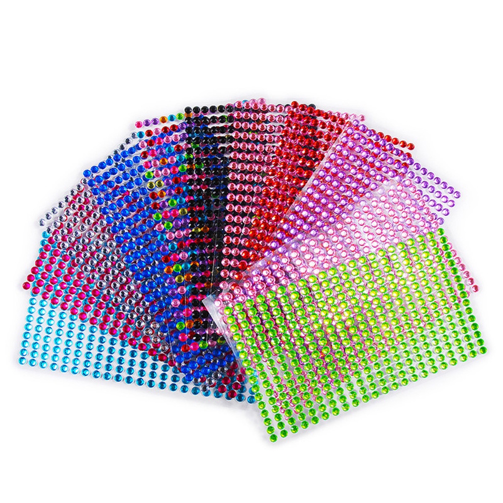 [Hàng mới về] Set 437 Kim Cương 3D Dùng Một Lần Dán Trang Điểm Mắt / Mặt / Móng Chân / Móng Tay Thủ Công Tiện Lợi