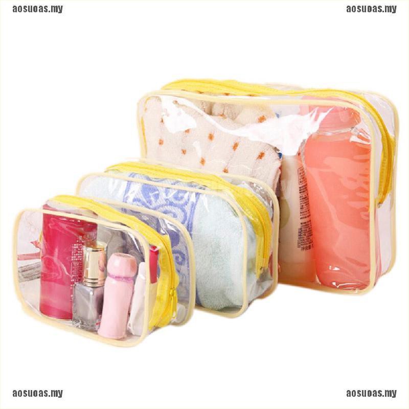 Túi Đựng Mỹ Phẩm Bằng Nhựa PVC Trong Suốt Có Khóa Kéo Tiện Dụng Mang Theo Du Lịch | BigBuy360 - bigbuy360.vn