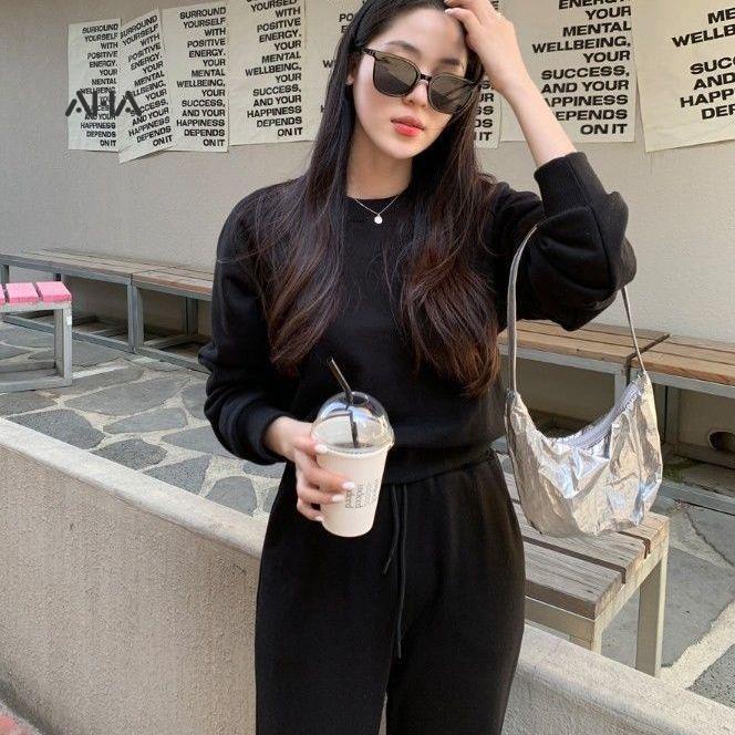 Túi Vải Mềm Mini Đeo Vai Màu Bạc Phong Cách Thời Trang Mới