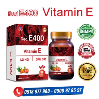 VITAMIN E đỏ - RED E400 - Bổ sung Vitamin E, các chất chống oxy hóa. Chống oxy hóa, lão hóa da, làm đẹp da