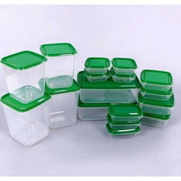 Bộ hộp bảo quản thực phẩm đồ ăn để tủ lạnh tiện lợi sét 17 món