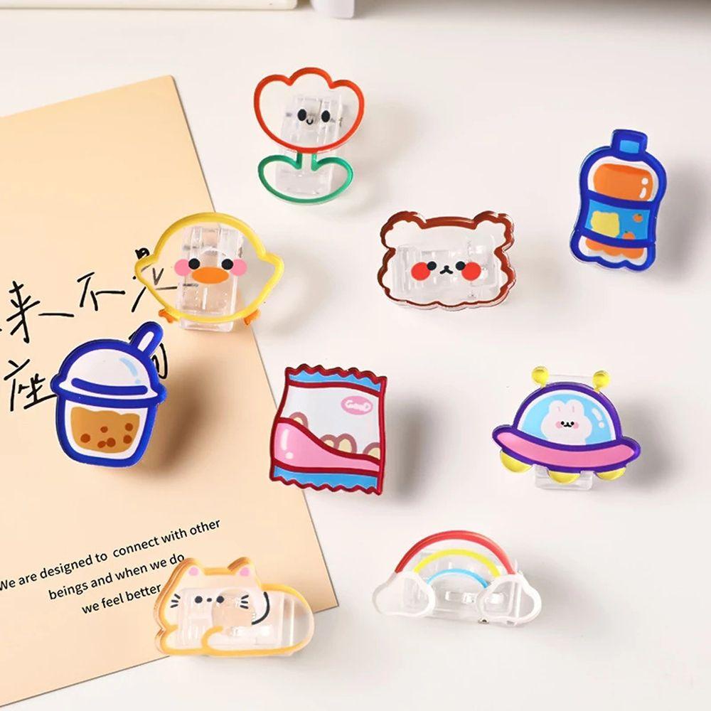 Kẹp giữ MMULCK trong suốt hình đồ ăn cỡ nhỏ tiện dụng cho văn phòng / trường học