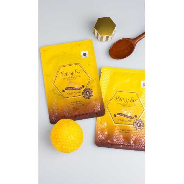 MẶT NẠ DƯỠNG DA TRUE ISLAND HONEY BEE PROPOLIS NUTRI SHEET MASK 27ml - DÀNH CHO DA DẦU MỤN