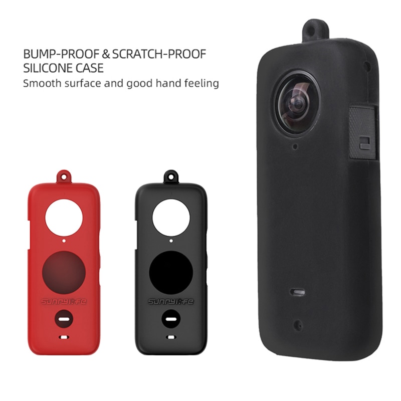 Ốp silicon chống bụi bảo vệ camera cho INSTA360 ONE X2