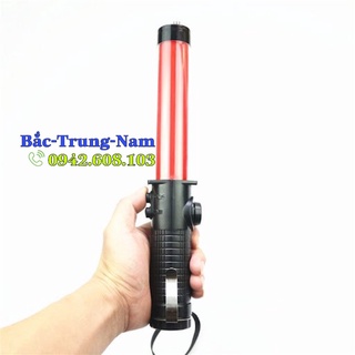 Gậy đèn chỉ huy giao thông , gậy phân luồng giao thông có đèn - sử dụng pin loại 30cm