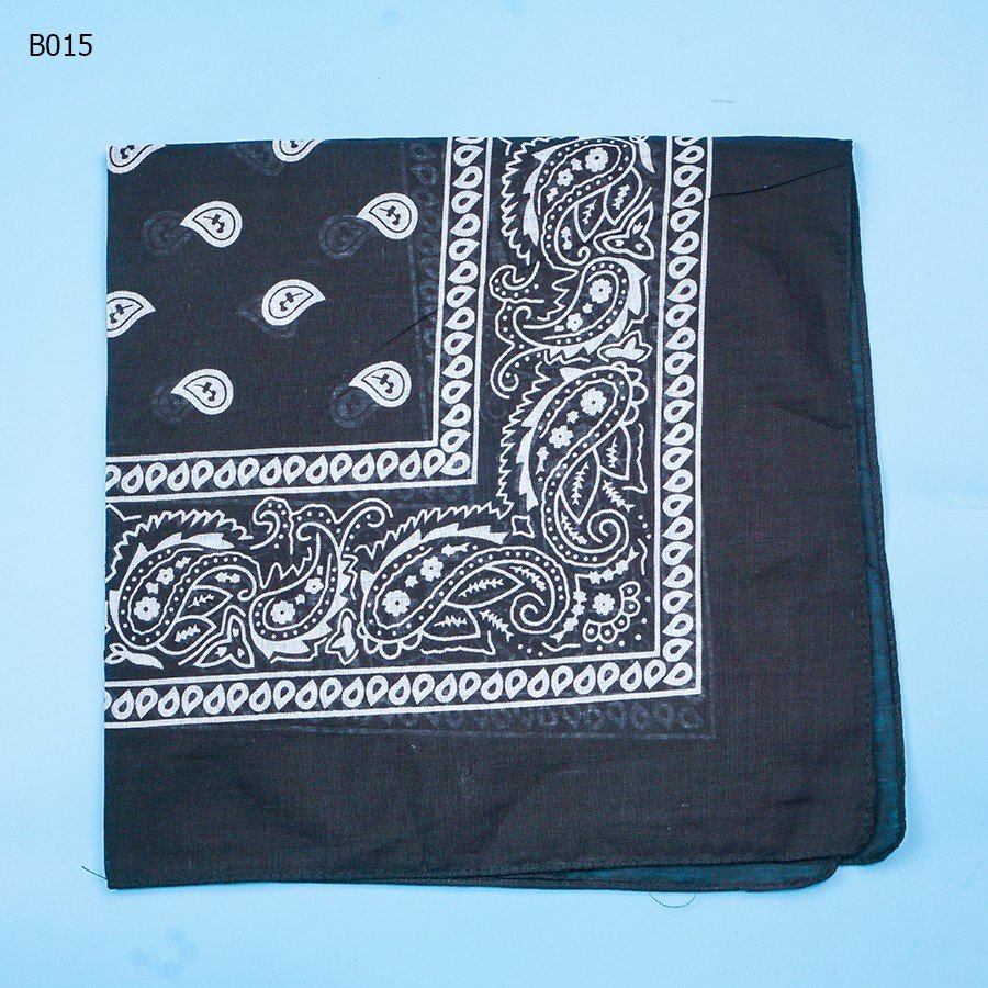 Khăn bandana hiphop turban nam nữ màu đen iLita