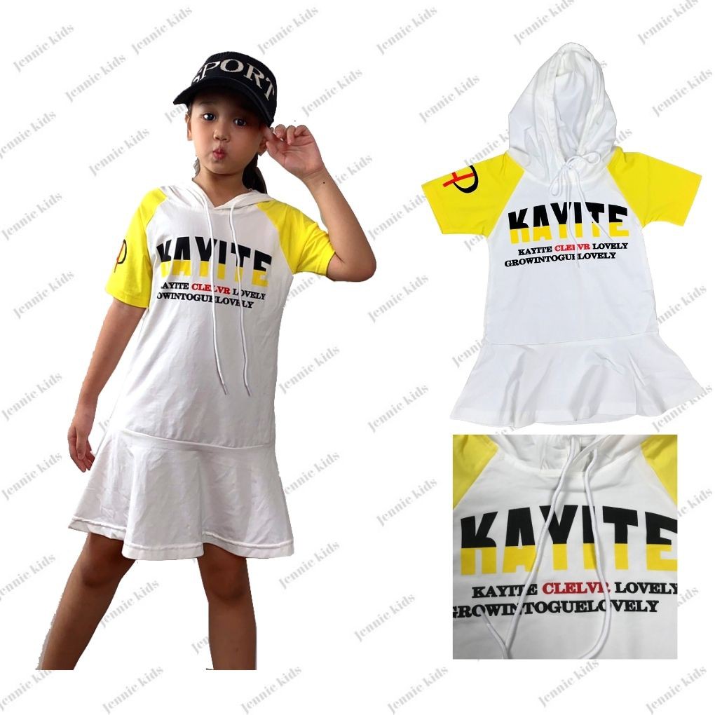 Váy đầm bé gái hodie thể thao vải cotton chính phẩm Jennie kids thấm hút mồ hôi J420