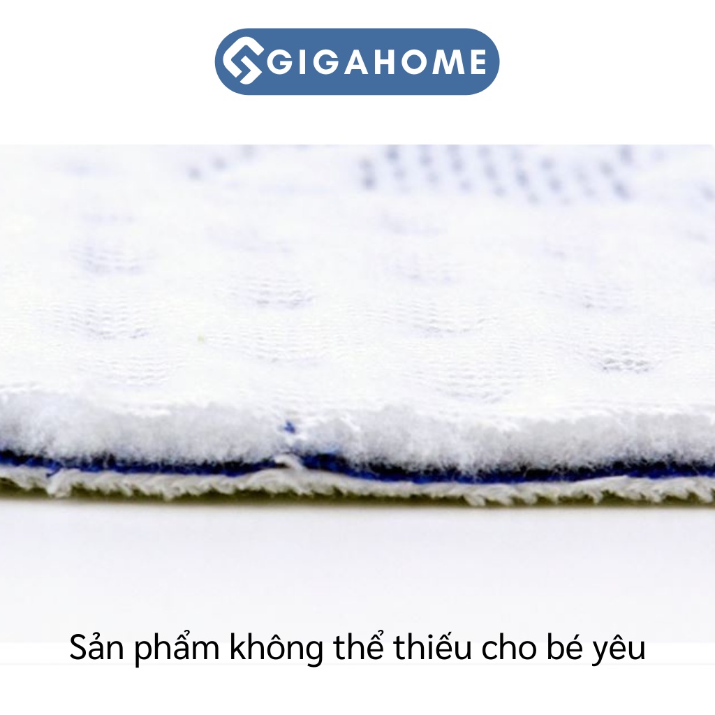 Tấm Lót Chống Thấm 4 Lớp GIGAHOME Cho Bé Sơ Sinh, Thoáng Khí 50x70cm 5922