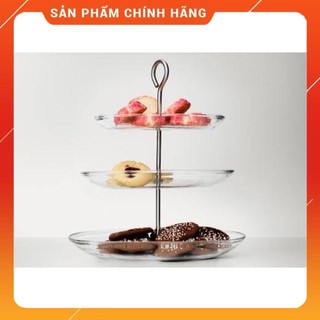 Khay thủy tinh 3 tầng ikea kvittera 31 x 27 x 34 cm