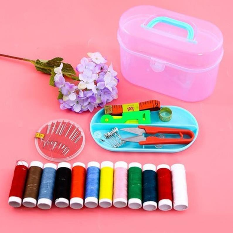 Bộ Kim Chỉ May Vá Đa Năng Kèm Hộp Đựng - đồ dùng gia đình tiện dụng