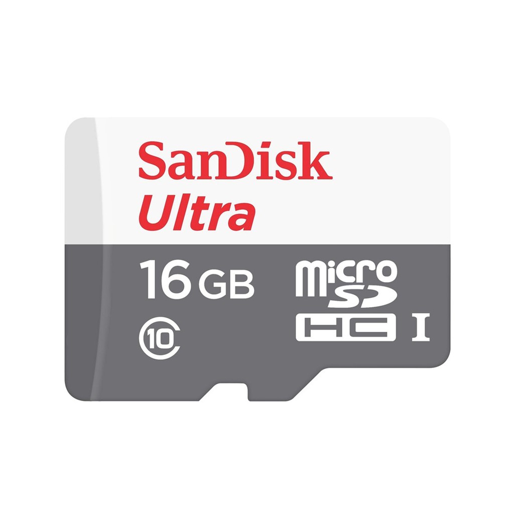 Thẻ nhớ micro SDHC Sandisk 16GB Ultra 533X upto 80MB/s + Cáp micro USB tròn CB05 Romoss