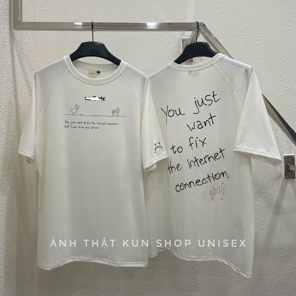 Áo thun Sadboiz DINO logo hình thêu nam nữ áo DINO khủng long full tag sad boiz