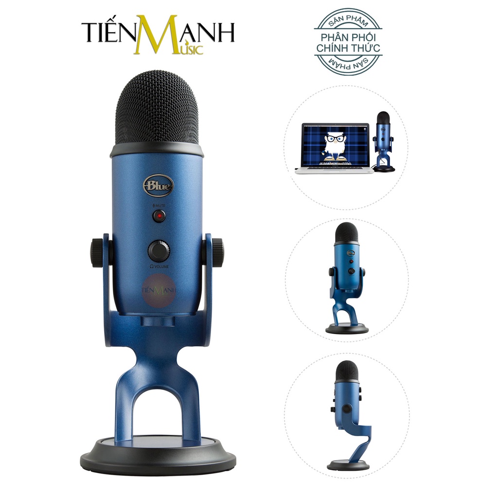 [Mặc Cả Còn 3TR890] Micro Blue Yeti USB Condenser - Mic Thu Âm Podcast, Livestream, Radio, ASMR Microphone Phòng Studio