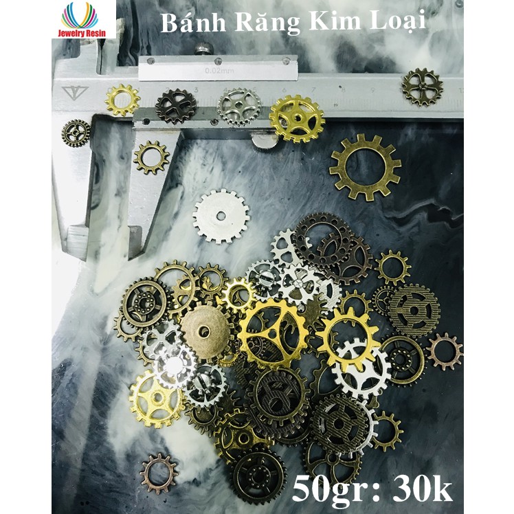 Bánh Răng Kim Loại dùng làm trang trí Epoxy resin, đồ thủ công