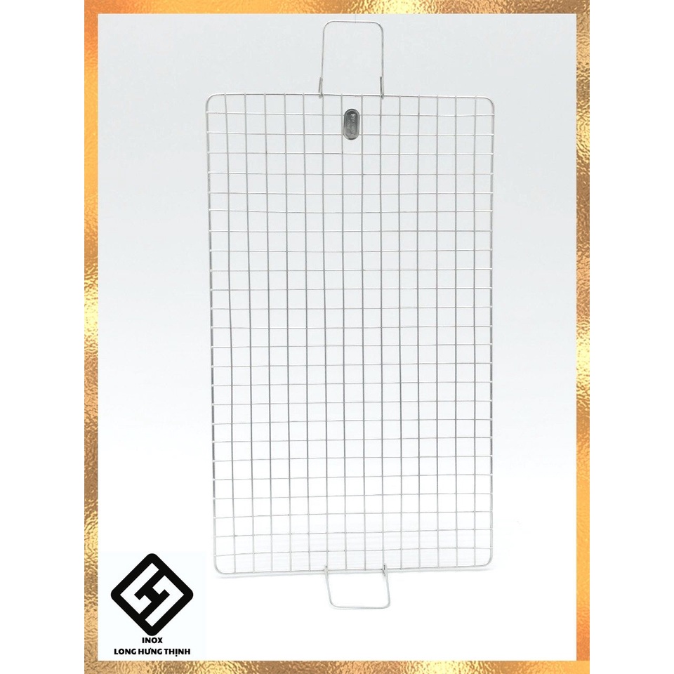 Vỉ nướng 100% INOX không gỉ (đủ size) vỉ nướng 1 mặt nhỏ gọn, tiện dụng, dùng được với bếp than, bếp gas, bếp hồng ngoại