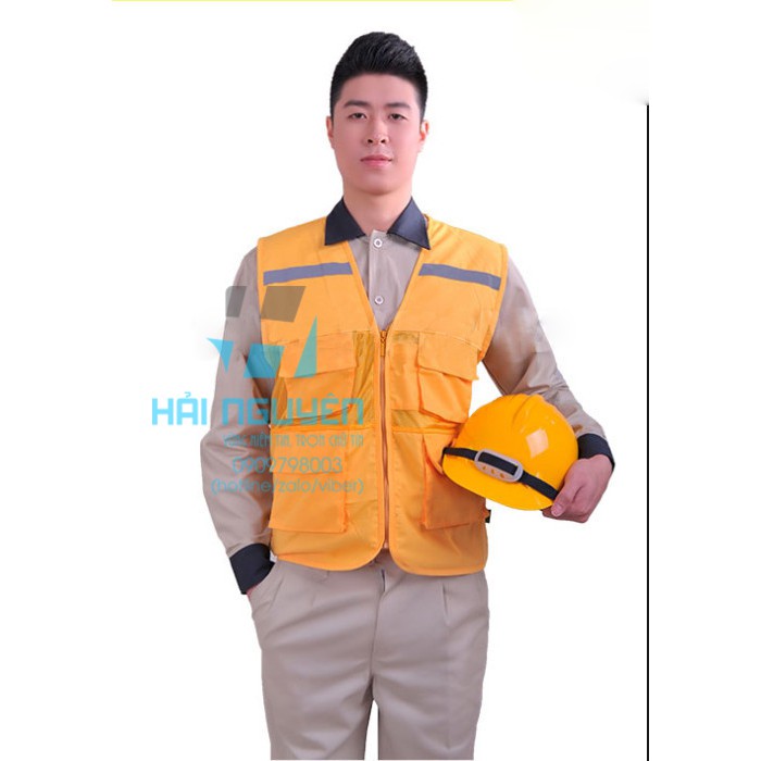 Áo ghile kỹ sư phản quang - áo bảo hộ lao động kỹ sư