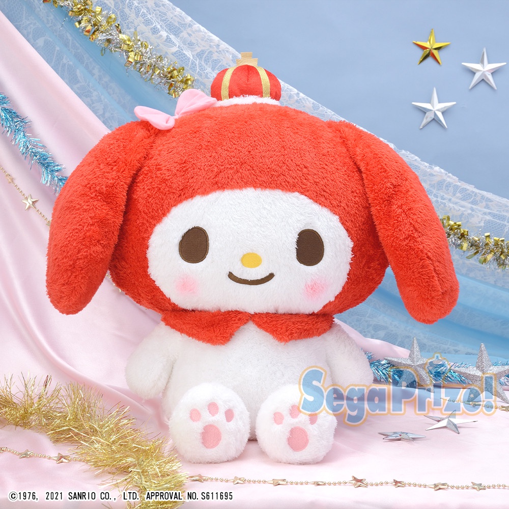 [SEGA] Gấu bông bự Nhân vật Yurukawa Sanrio My Melody Giga Jumbo Crown Plush Toy chính hãng Nhật Bản