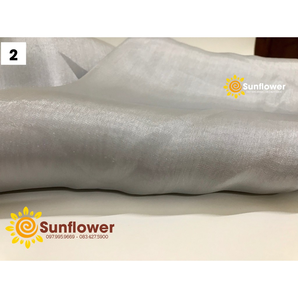 Voan organza tơ óng khổ 1,5m