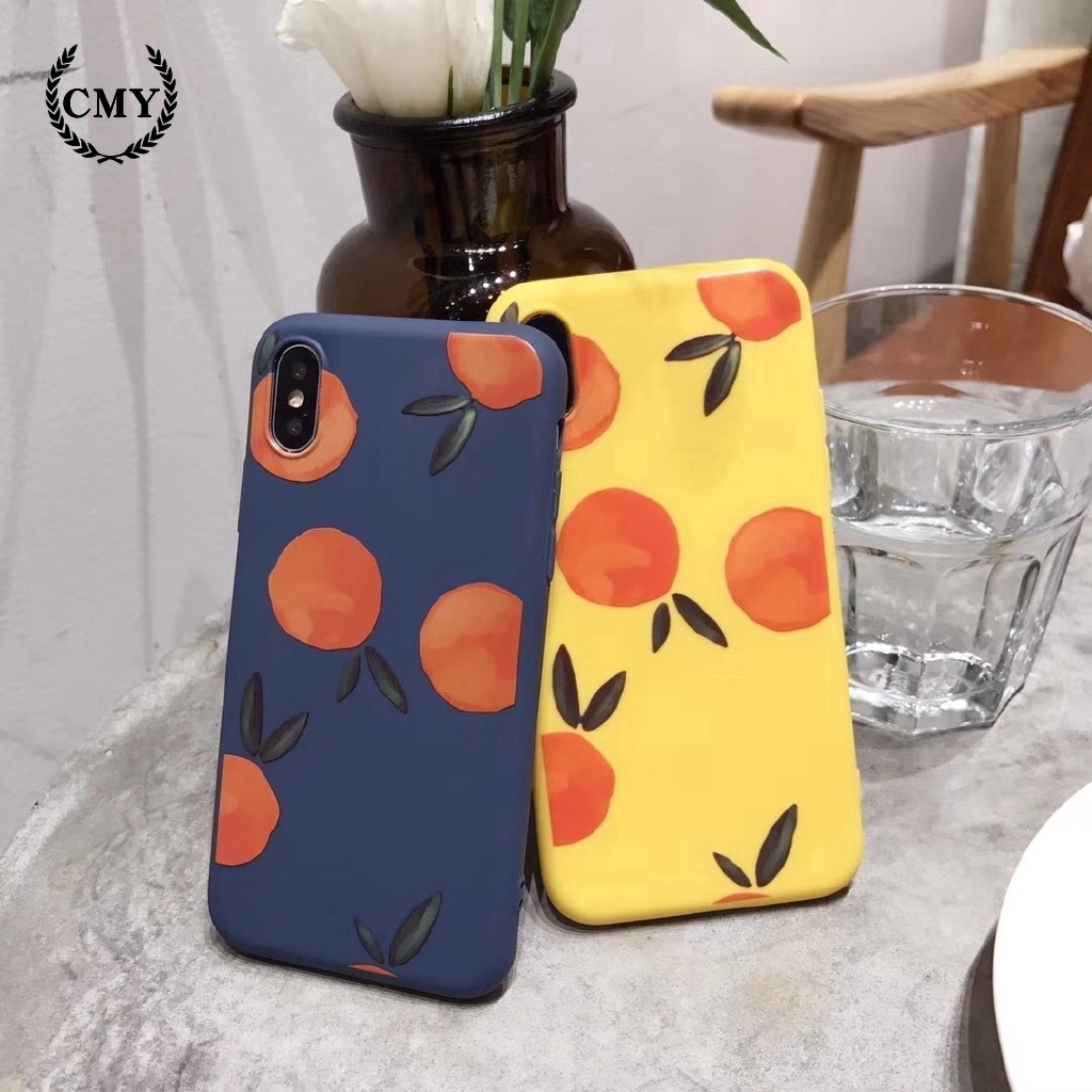 Ốp điện thoại họa tiết trái cam cho iPhone11/11Pro 11 Pro Max X XR XS XS MAX 6 7 8 plus SE | BigBuy360 - bigbuy360.vn
