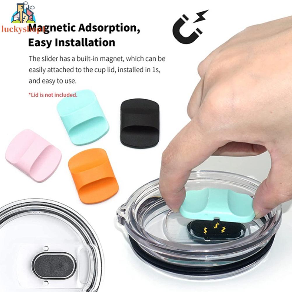 Thép không gỉ cách nhiệt Cup Cover Ice Bully Cup Magnet Cup Cover Push Sheet Magnet Cover 20oz/30oz