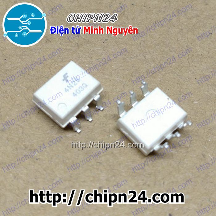 [2 CON] (SOP) IC Dán 4N25 SOP-6 Trắng (SMD)