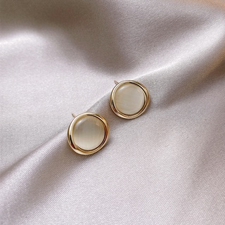 Đôi Bông Tai Mặt Đá Opal Sang Trọng