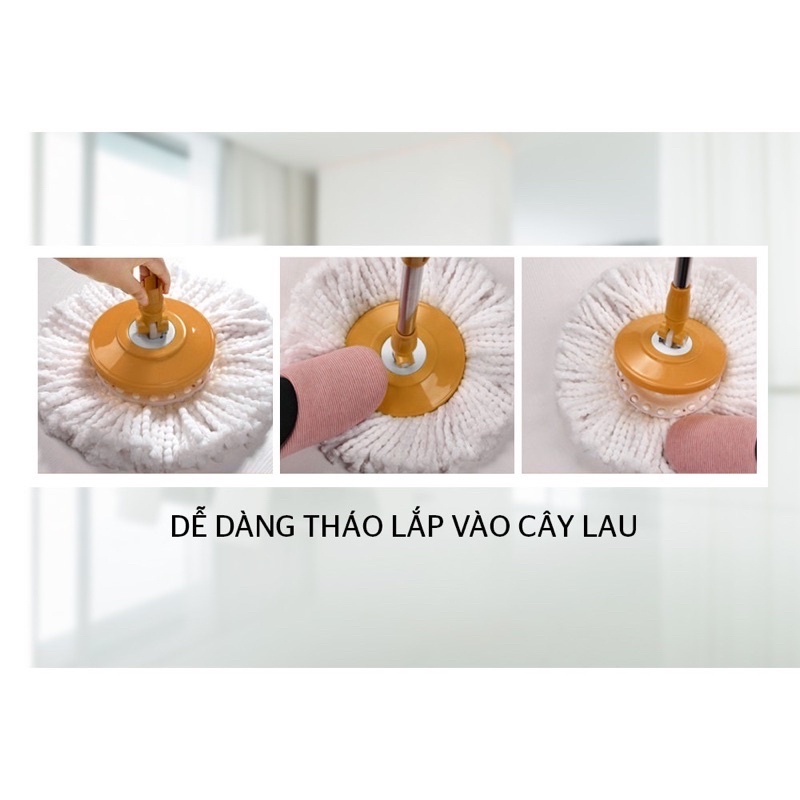 Bông Lau Nhà Cho Cây Lau Nhà Xoay 360 Độ