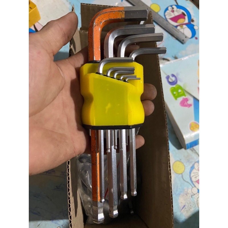 Bộ lục giác bi 7 cây bãi Trung và Ngắn Eight . KTC