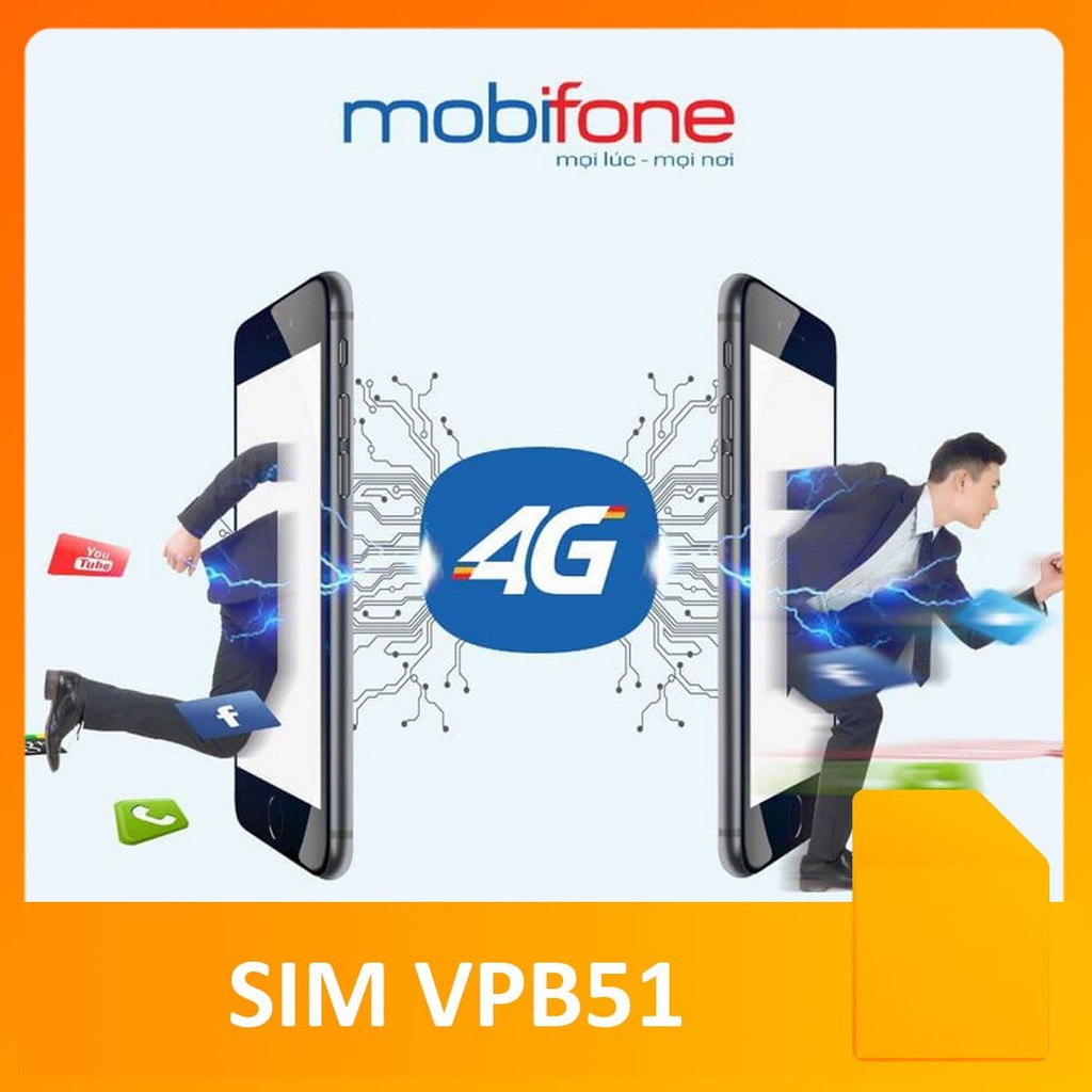 (VPB51) - Sim Max Băng Thông Không giới hạn Dung lượng!