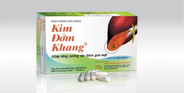 [Kèm quà] Kim Đởm Khang - Hộp 30 viên - tăng cường sức khoẻ gan mật