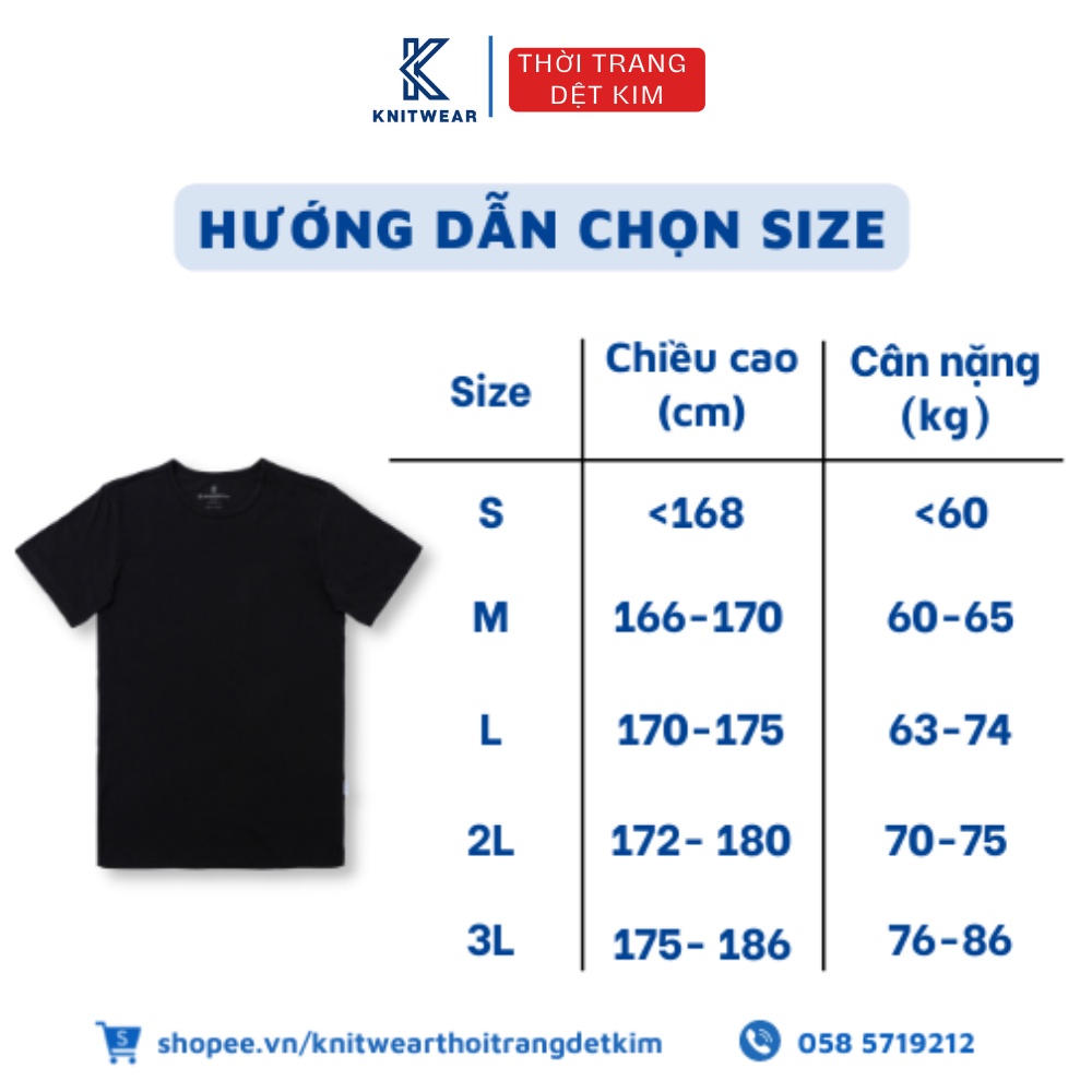 Áo thun cộc tay t-shirt đông xuân màu đen, xám, trắng cotton cao cấp HANOSIMEX- Hàng chính hãng Việt Nam chất lương cao