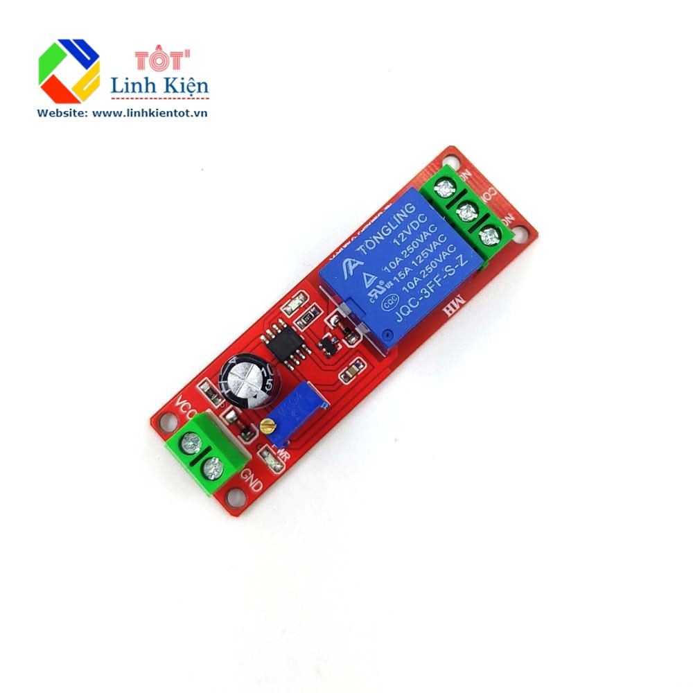 Mạch tạo thời gian trễ đóng ngắt relay NE555 - 3E1