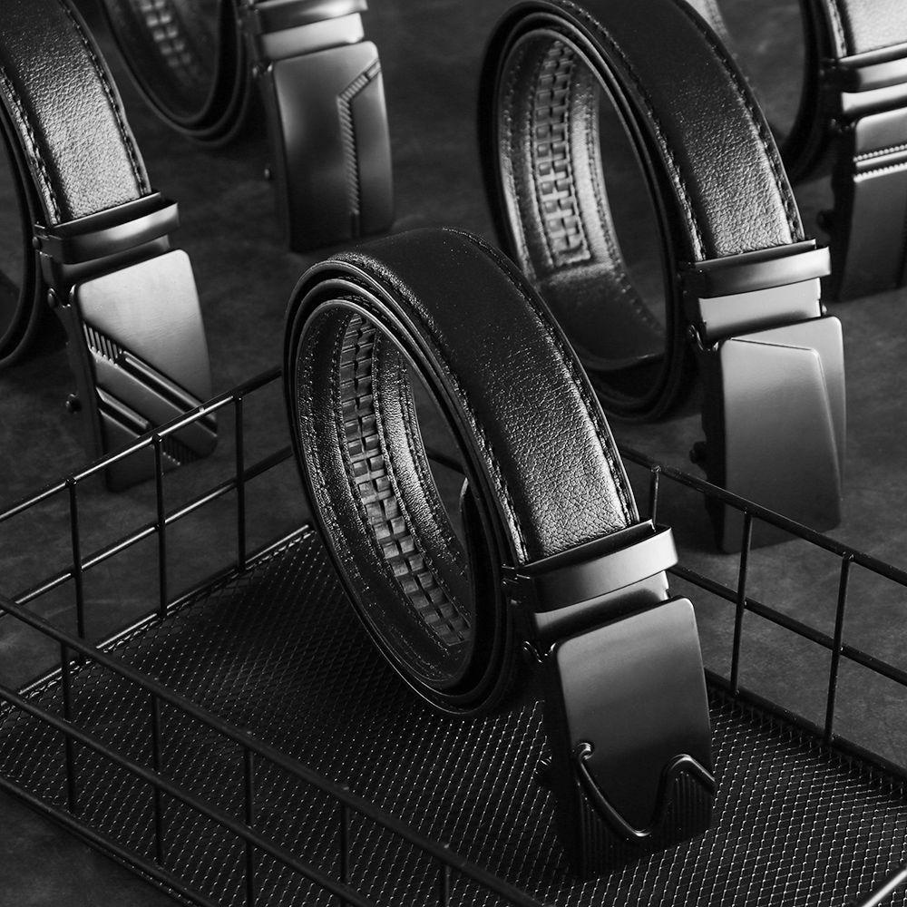 BORAG Thắt Lưng Da PU Khóa Tự Động Chất Lượng Cao