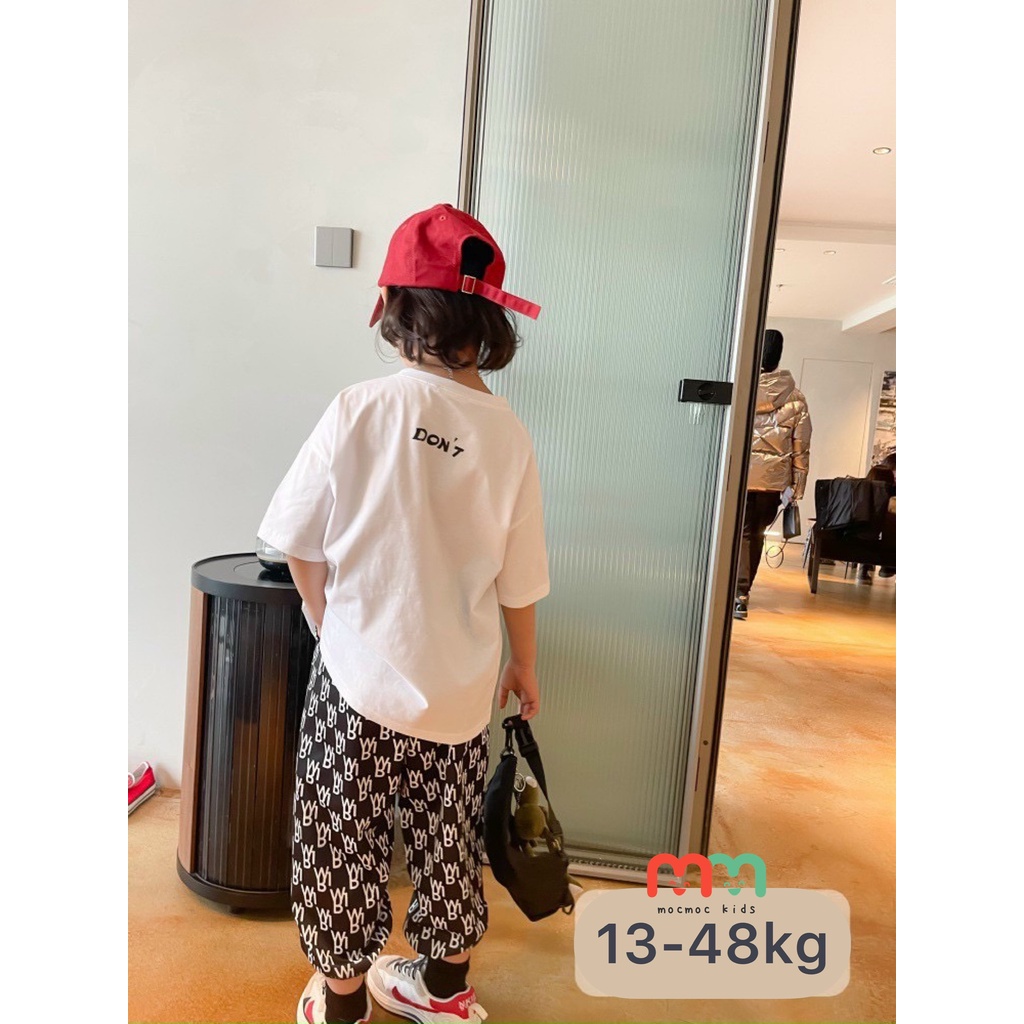 Set thể thao bé gái size đại cá tính thun cotton cao cấp mềm mịn mát, thấm hút tốt