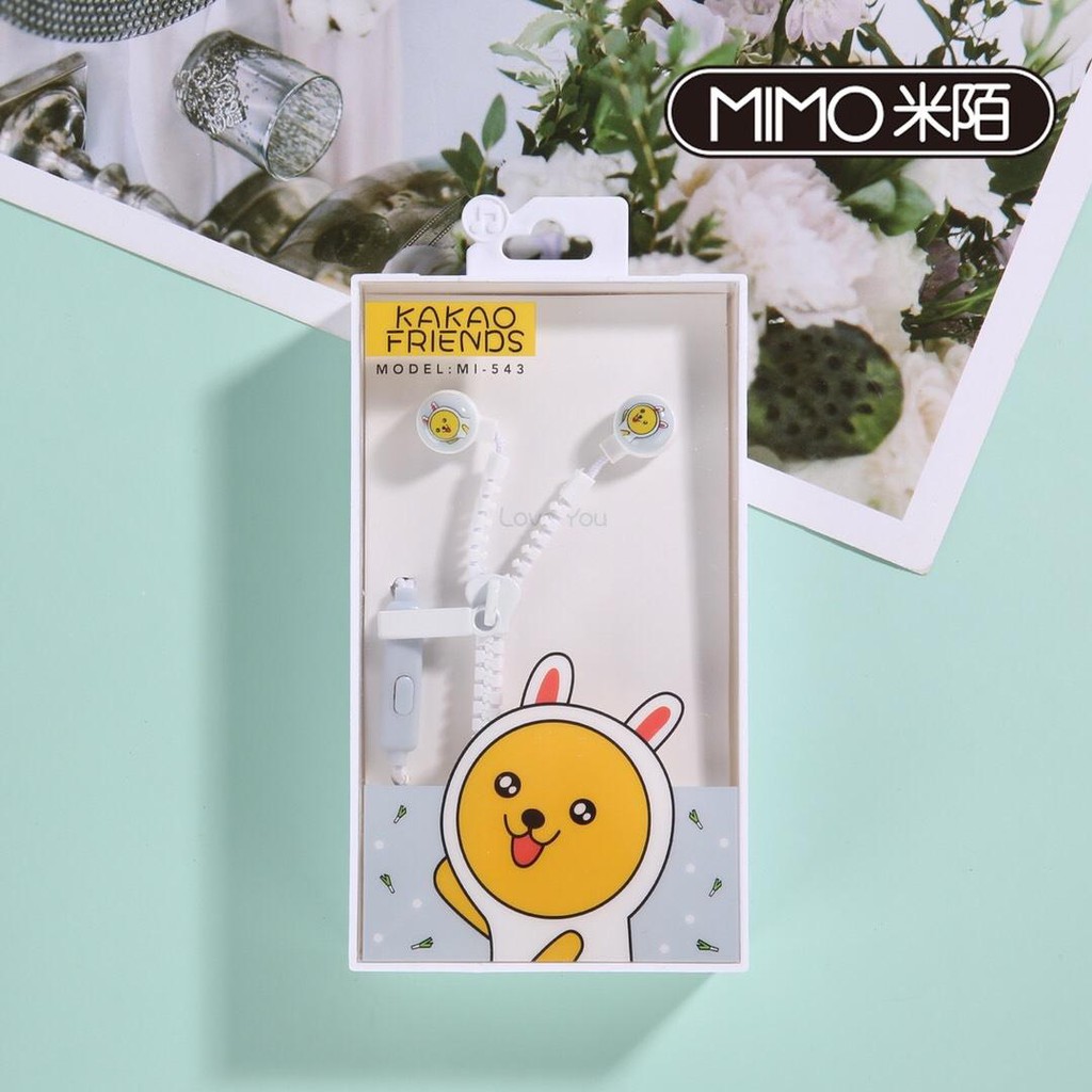 tai nghe đôi bé đào TNDI27 MI-543 earphone dễ thương