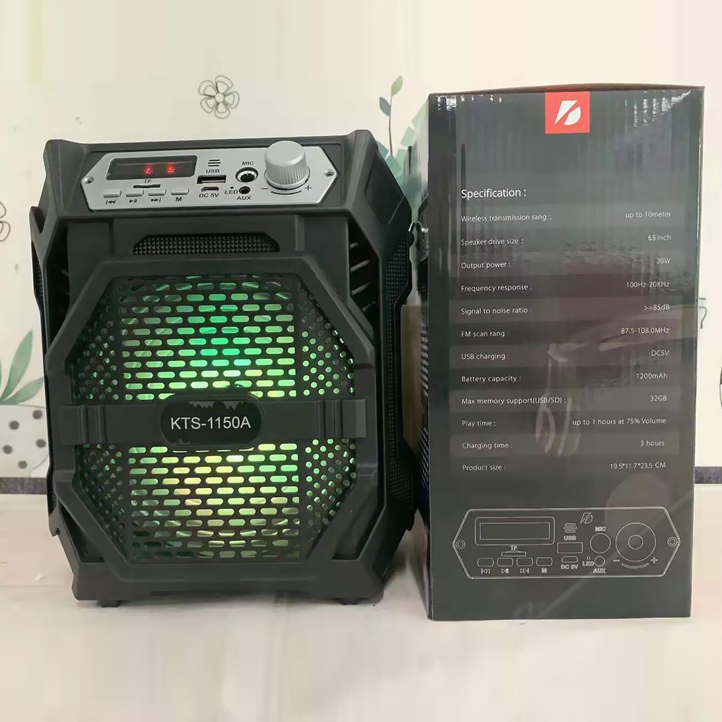 [ TẶNG 1 MICRO CÓ VANG] Loa Kẹo Kéo Karaoke Bluetooth Mini - Loabluetooth karaoke mini công suất lớn - Rubinew