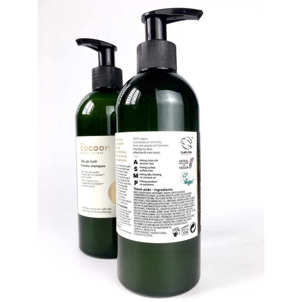 Dầu gội bưởi Cocoon Pomelo shampoo thuần chay 310ml