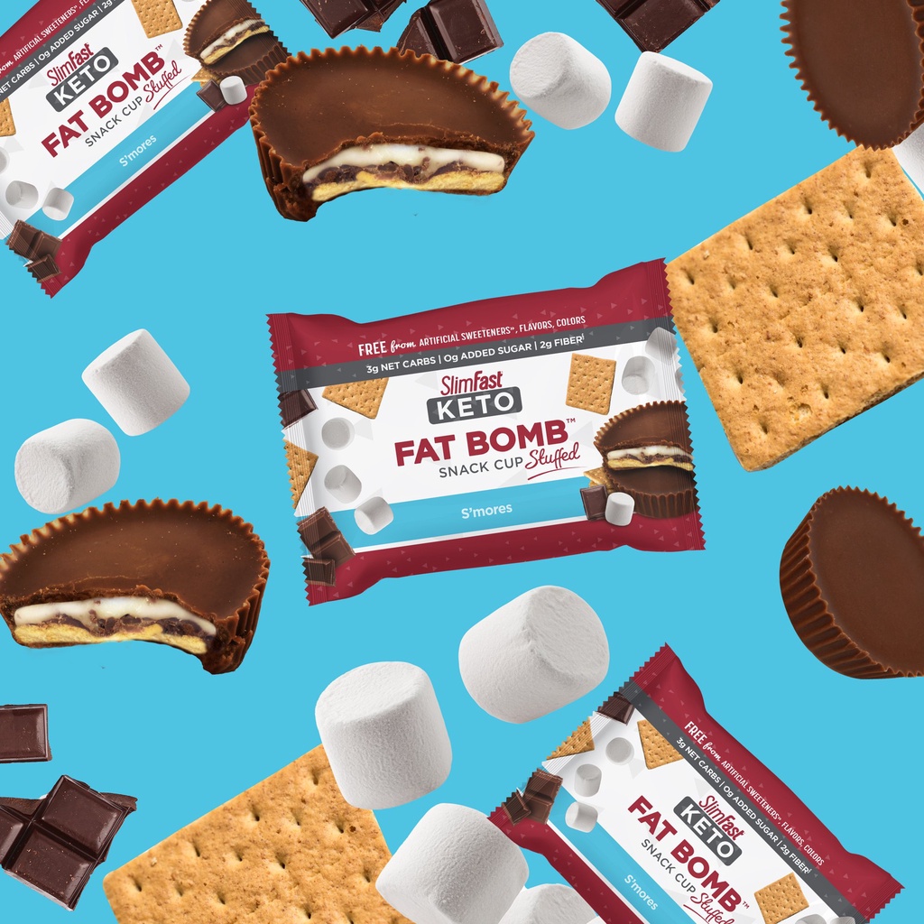 Bánh Keto giảm cân SlimFast gói 14-20g / USA - Keto - 0g Added Sugar - Protein